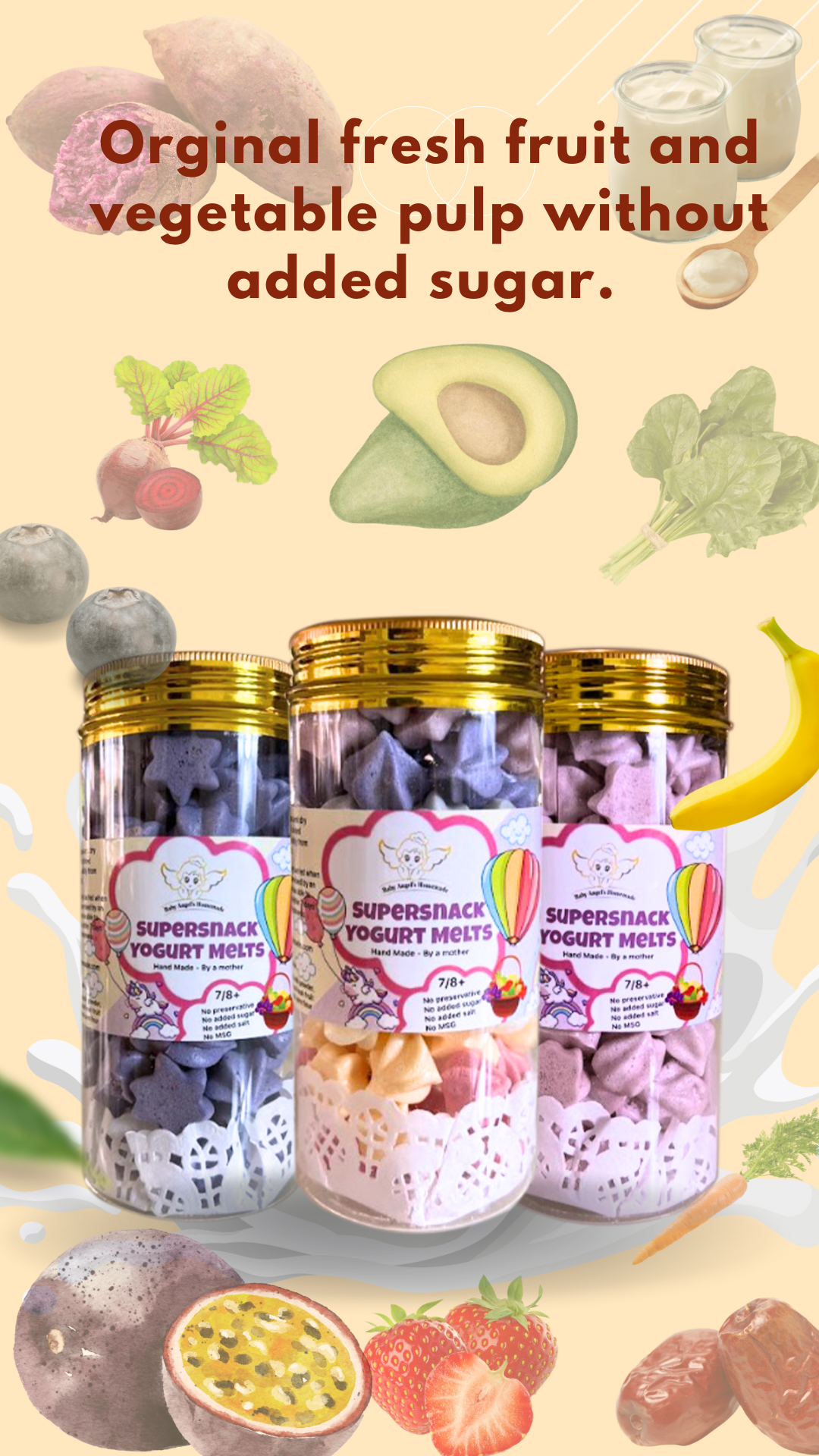 Rainbow Yogurt Melts