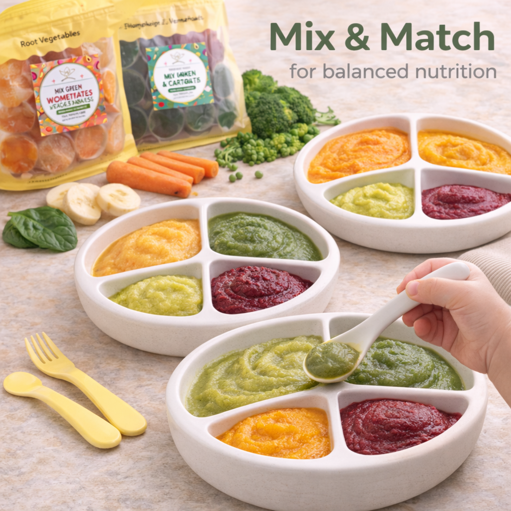 Mix Green Vegetables Puree