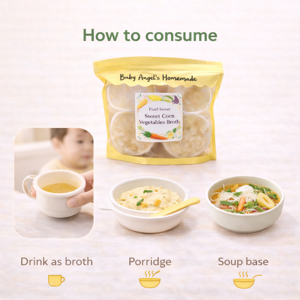 Pearl Sweet Corn Vegetables Broth