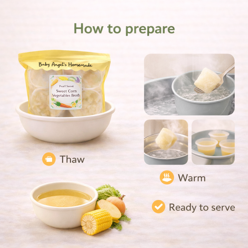 Pearl Sweet Corn Vegetables Broth