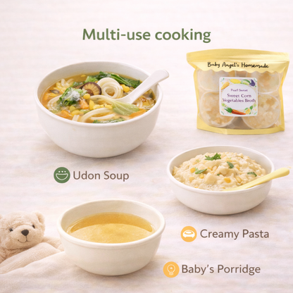 Pearl Sweet Corn Vegetables Broth