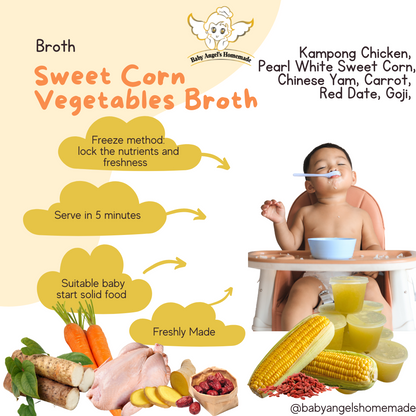 Pearl Sweet Corn Vegetables Broth